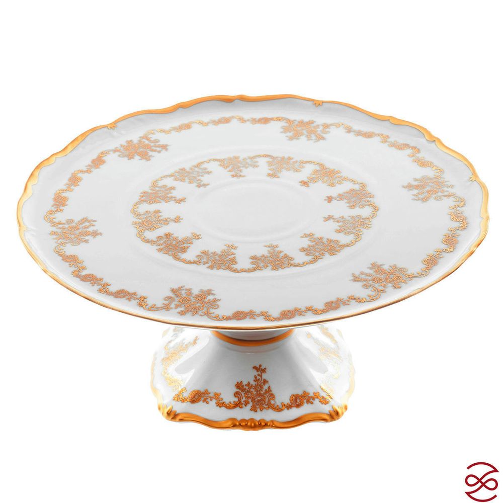 Тарелка для торта на ножке Queen's Crown Кастел 32см