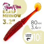 Силиконовая приманка Crazy Fish Scalp Minnow 3.2" (80мм, 3.4гр)