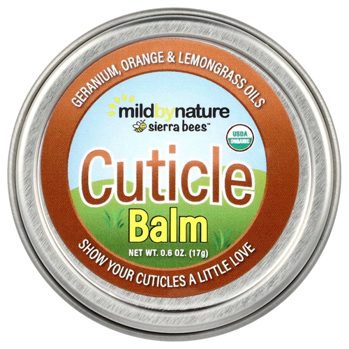 Mild By Nature, Sierra Bees™, бальзам для кутикулы, герань, апельсин и лемонграсс, 17 г (0,6 унции)