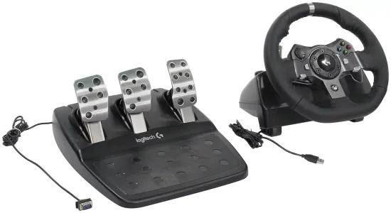 Комплект Logitech G G920 Driving Force, черный