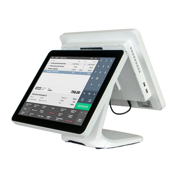 Монитор покупателя 15&quot; с установочным комплектом для POS101-15/POS101-17 VGA, БЕЛЫЙ