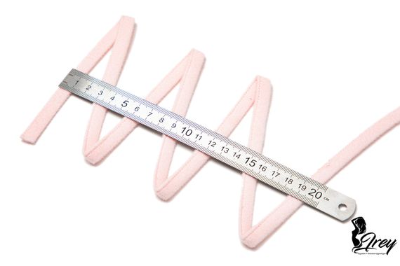 906 Ворсовая тесьма для каркасов 10 мм, пастельно-розовый 906