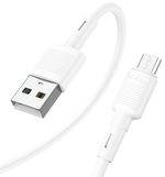 Кабель HOCO X83 USB-microUSB 2.4A 1м PVC White