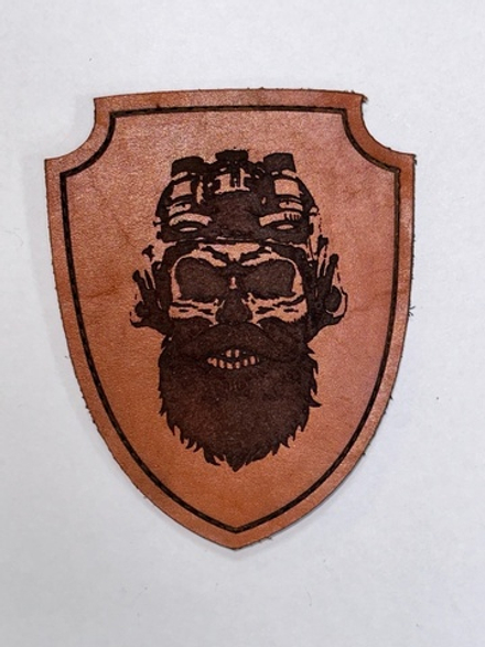 Шеврон тактическая борода кожа (G)