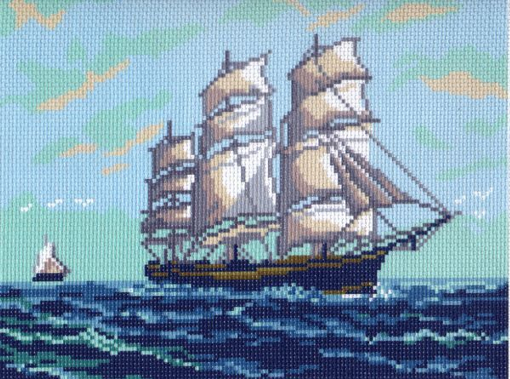 "Фрегат"-0051/1 канва с рисунком