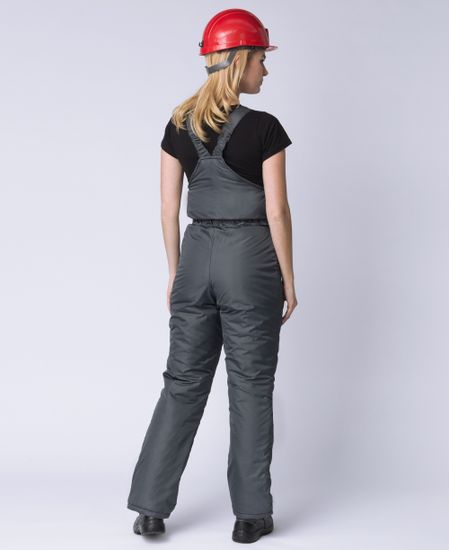 Полукомбинезон зимний женский "Сакрин" (Дюспо), темно-серый