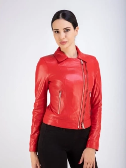 Кожаная куртка демисезонная косуха