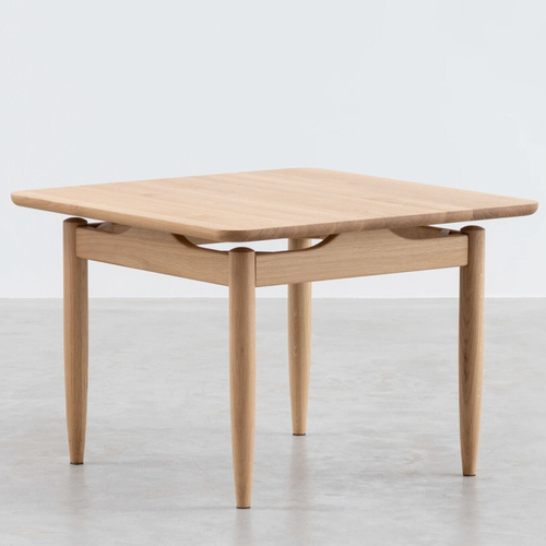 Круглый журнальный столик из массива дуба - MIKKO