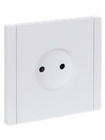 FORTE&PIANO Розетка 1-местная без заземления с защитными шторками винтовое крепление 10А FP217 белый IEK