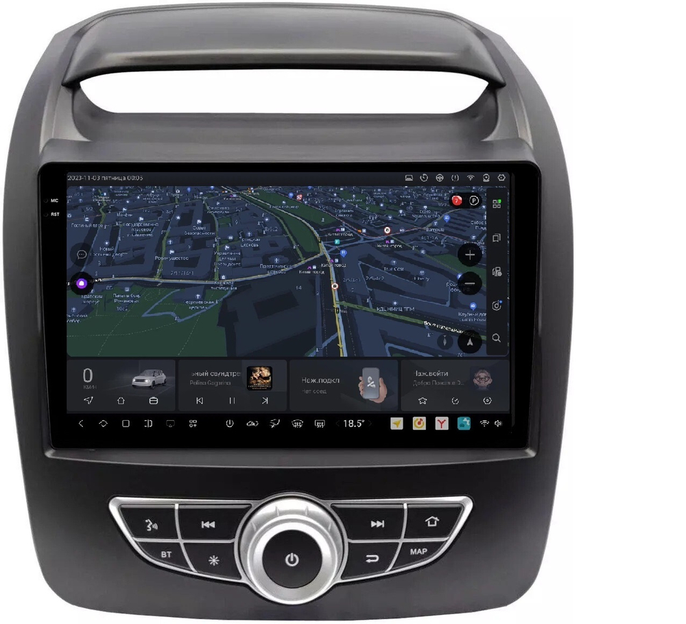 Магнитола KIA Sorento 2012-2020 (климат на штатном экране) - Carmedia OL-9794-2 QLed+2K, Android 13, UIS7870 (DUDU7), CarPlay, SIM-слот