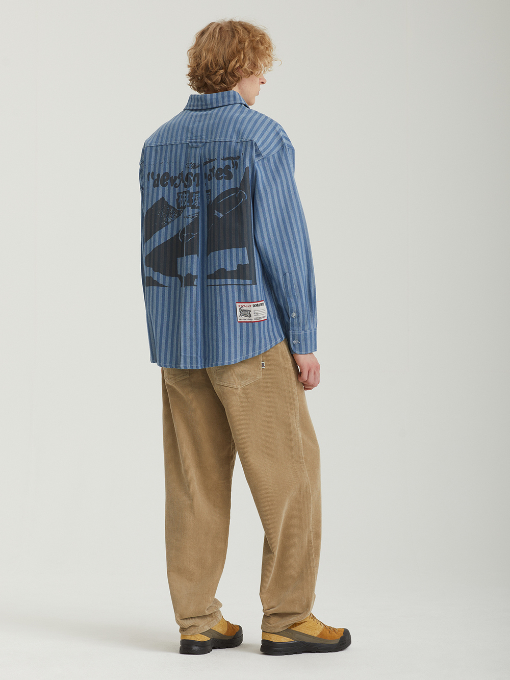 Мужская Рубашка Striped Denim - Pins