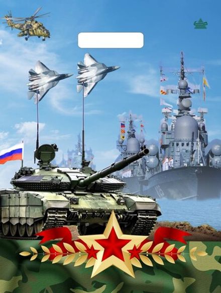 Пакеты с вырубной ручкой "Оборона" 31х40+6см 60мкм (50/500шт)