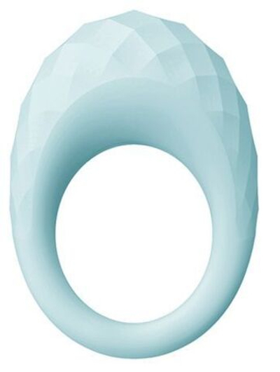 Голубое эрекционное виброкольцо ZELIE (Цвет: голубой)