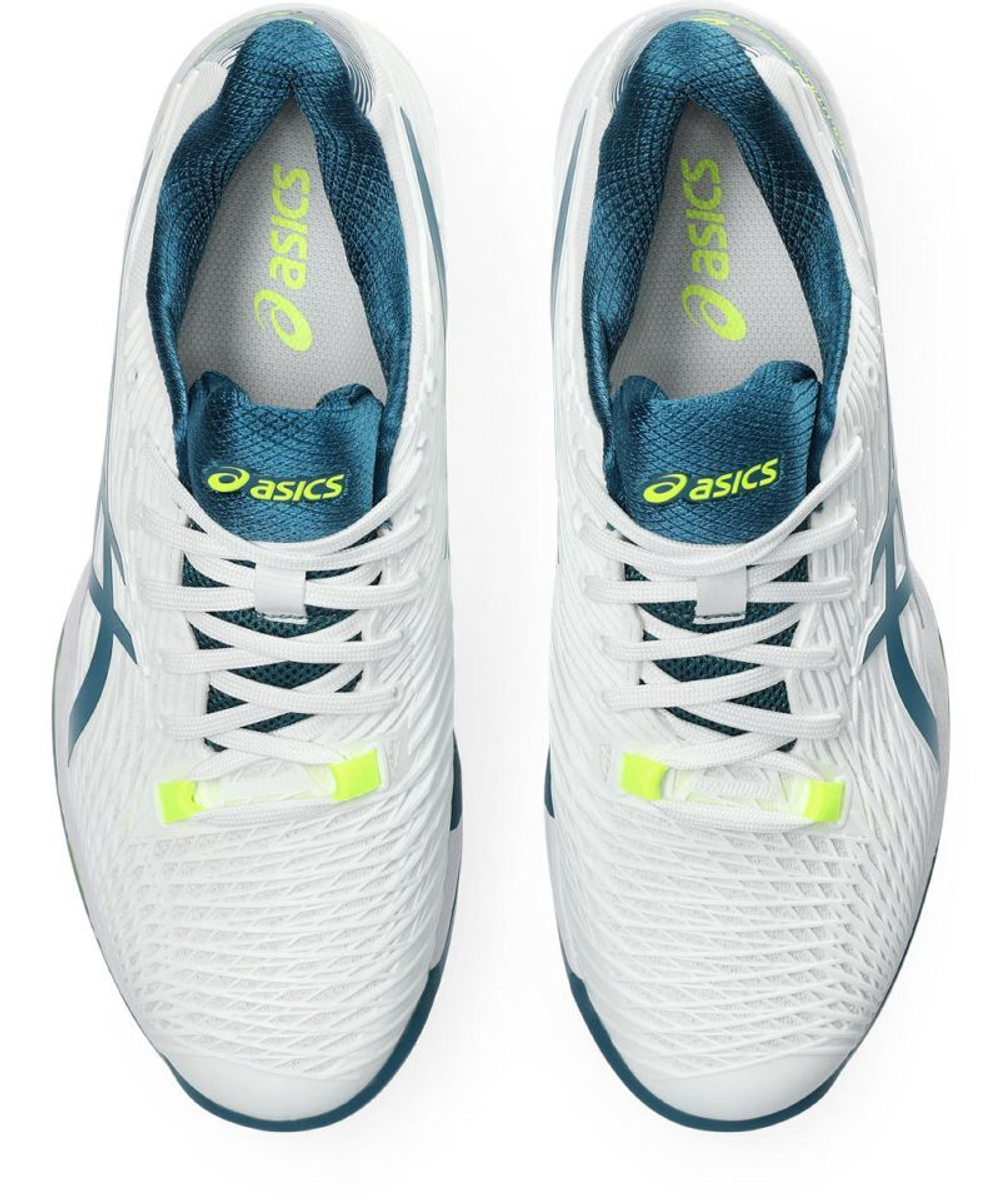 Теннисные кроссовки Asics Solution Speed FF 2 Clay - white/restful teal - White Бирюзовый