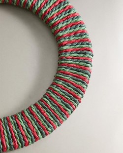 ZARA HOME НОВОГОДНЯЯ ПОДСТАВКА ПОД СТОЛОВЫЕ ПРИБОРЫ ИЗ БАМБУКА, ЗЕЛЕНЫЙ