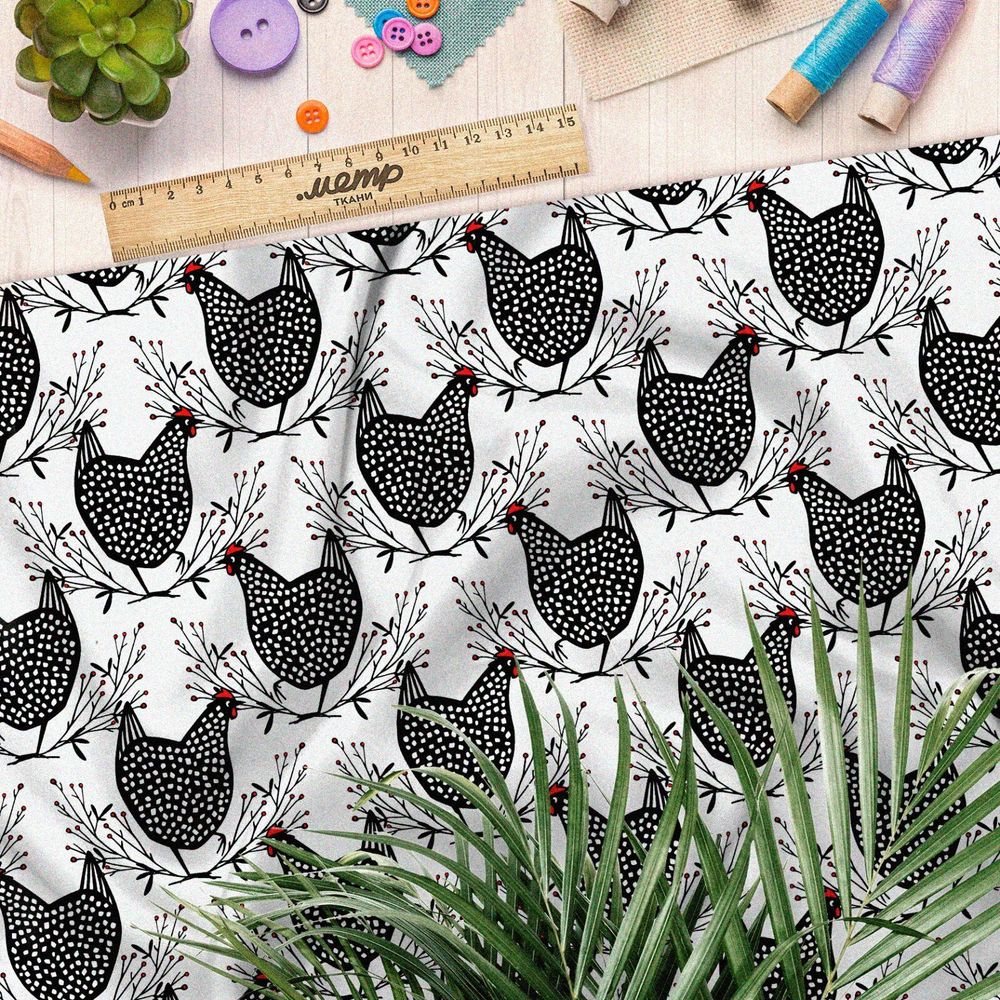 Ткань ниагара курочки