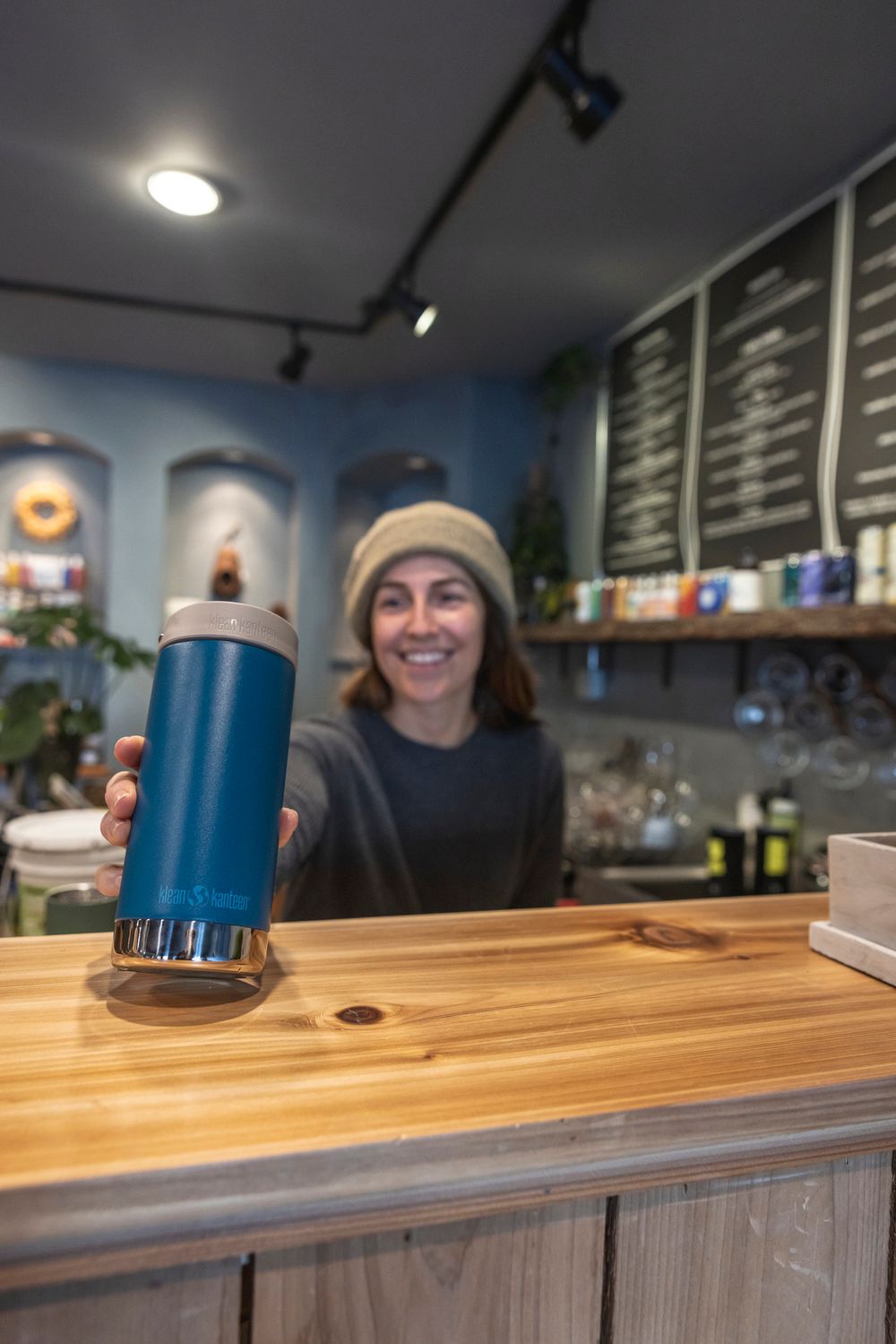 Термокружка Klean Kanteen TKWide Cafe Cap 12oz (355 мл) Corsair