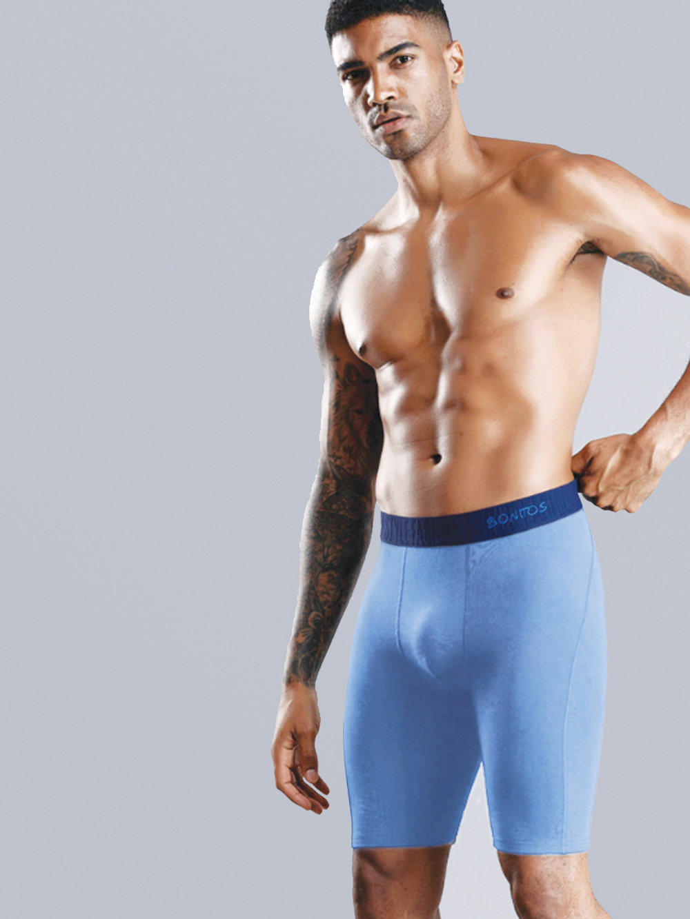 Удлиненные мужские трусы боксеры