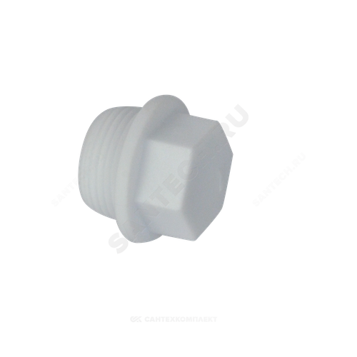 Заглушка (пробка) PP-R белая Дн 20х1/2" НР VALFEX 10163020