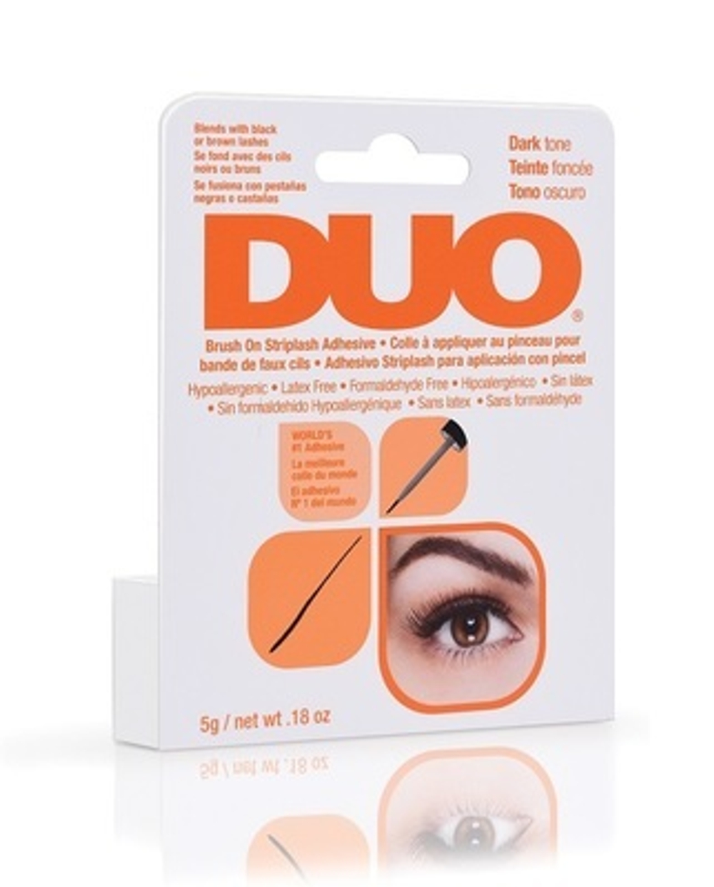 DUO Brush On Striplash Adhesive Dark Tone темный клей для накладных ресниц c кисточкой 5г