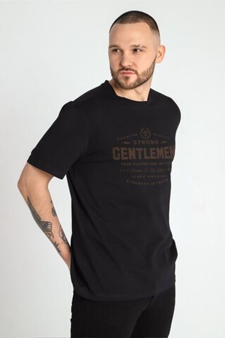 Фуфайка (футболка) мужская Клаб-4У Виотекс ЧЁРНЫЙ