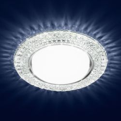 DK LD26 SL/WH Светильник ЭРА декор cо светодиодной подсветкой Gx53, прозрачный