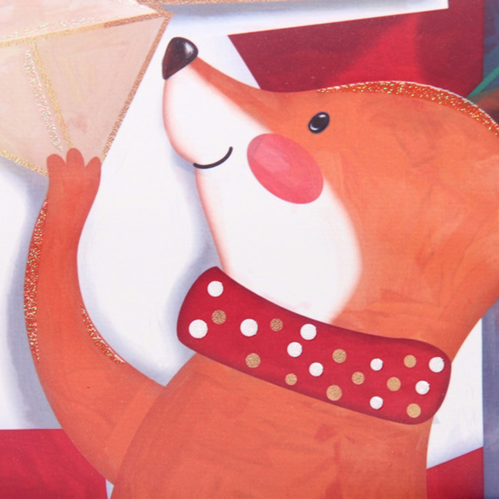 Пакет подарочный «Веселый Дедушка Мороз» 41,5*53*15,5 см, микс