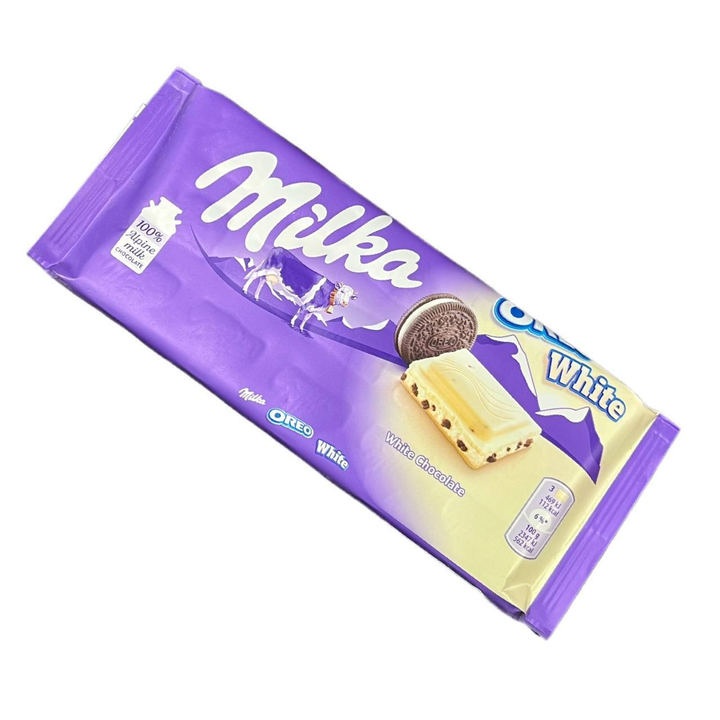 Шоколадная плитка Milka Oreo White Chocolate Милка Орео Белый шоколад 100 г