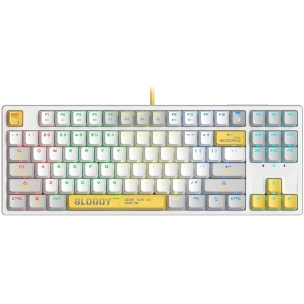 Клавиатура  A4Tech S87 USB  ENERGY WHITE