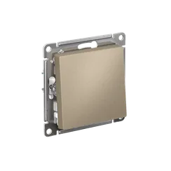 Выключатель 1-кл. СП AtlasDesign 10А IP20 (сх. 1) 10AX с самовозвратом механизм шампань SE ATN000515