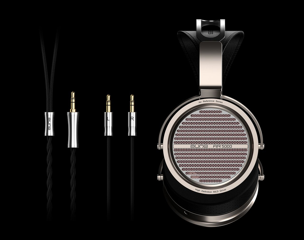 Наушники проводные Aune AR5000, полноразмерные, открытые, серебристые