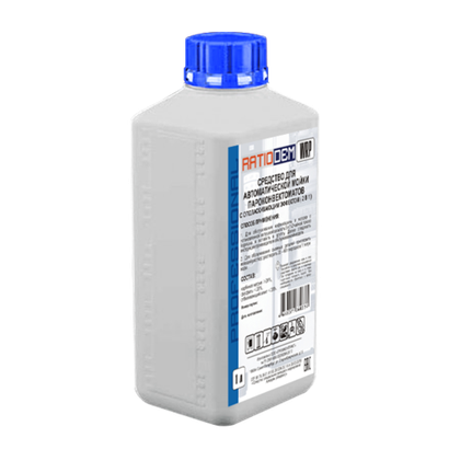 RatioDem WRP 1л Моющее средство с ополаскивающим эффектом 2 в 1 для пароконвектоматов UNOX, флакон 1 литр.