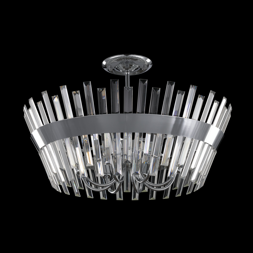 Citilux Вестерос CL307180 Люстра хрустальная потолочная Хром