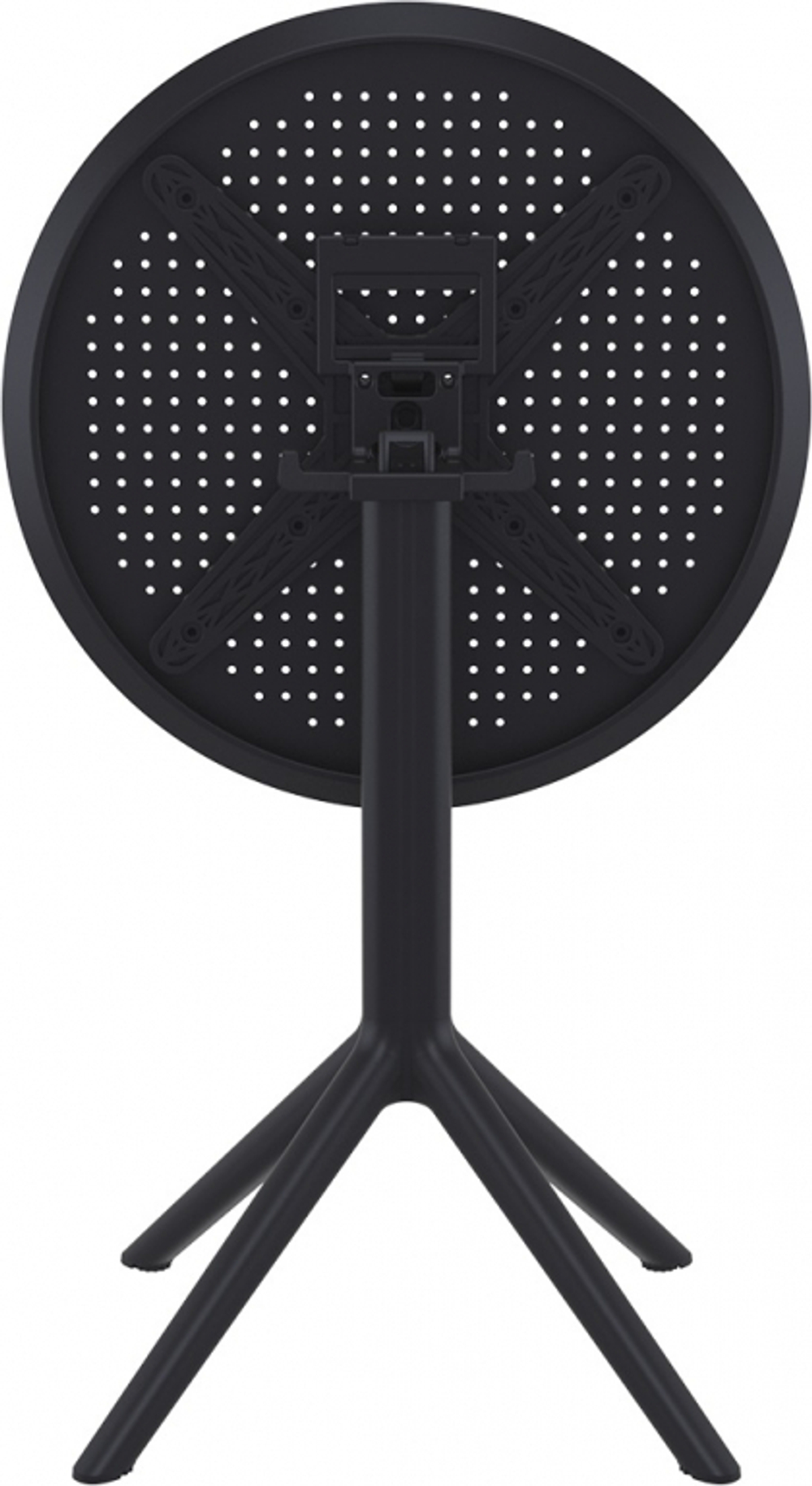 Стол пластиковый складной Siesta Contract Sky Folding Table Ø60, черный