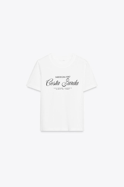 ZARA ФУТБОЛКА С НАДПИСЬЮ, БЕЛЫЙ/ЧЕРНЫЙ