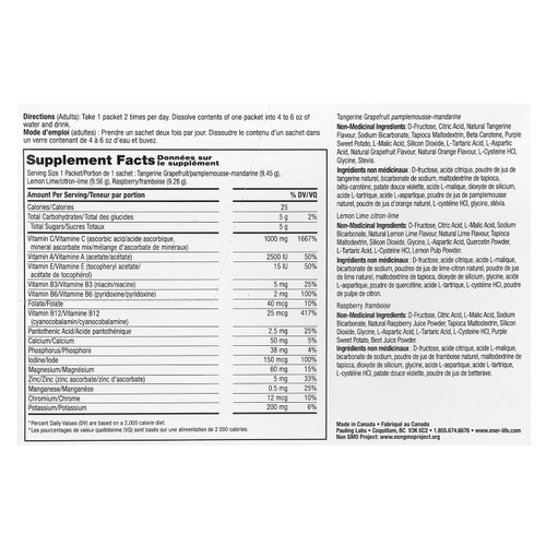 Ener-C, мультивитаминная смесь для приготовления напитка, пенящийся, ассорти вкусов, 1000 мг, 30 пакетиков, 282,9 г (9,9 унции)