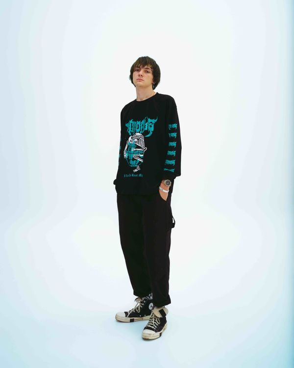 Лонгслив Sadness черный - фото 3