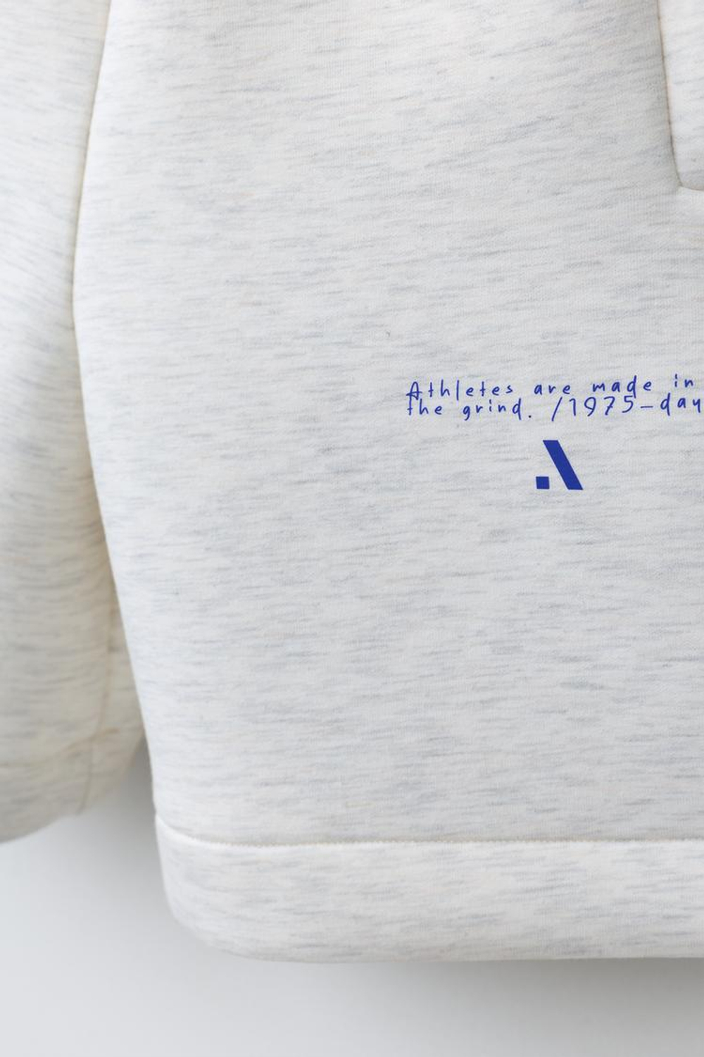 ZARA СПОРТИВНЫЕ ШОРТЫ-БЕРМУДЫ С ЛОГОТИПОМ, СЕРЫЙ МЕЛАНЖ