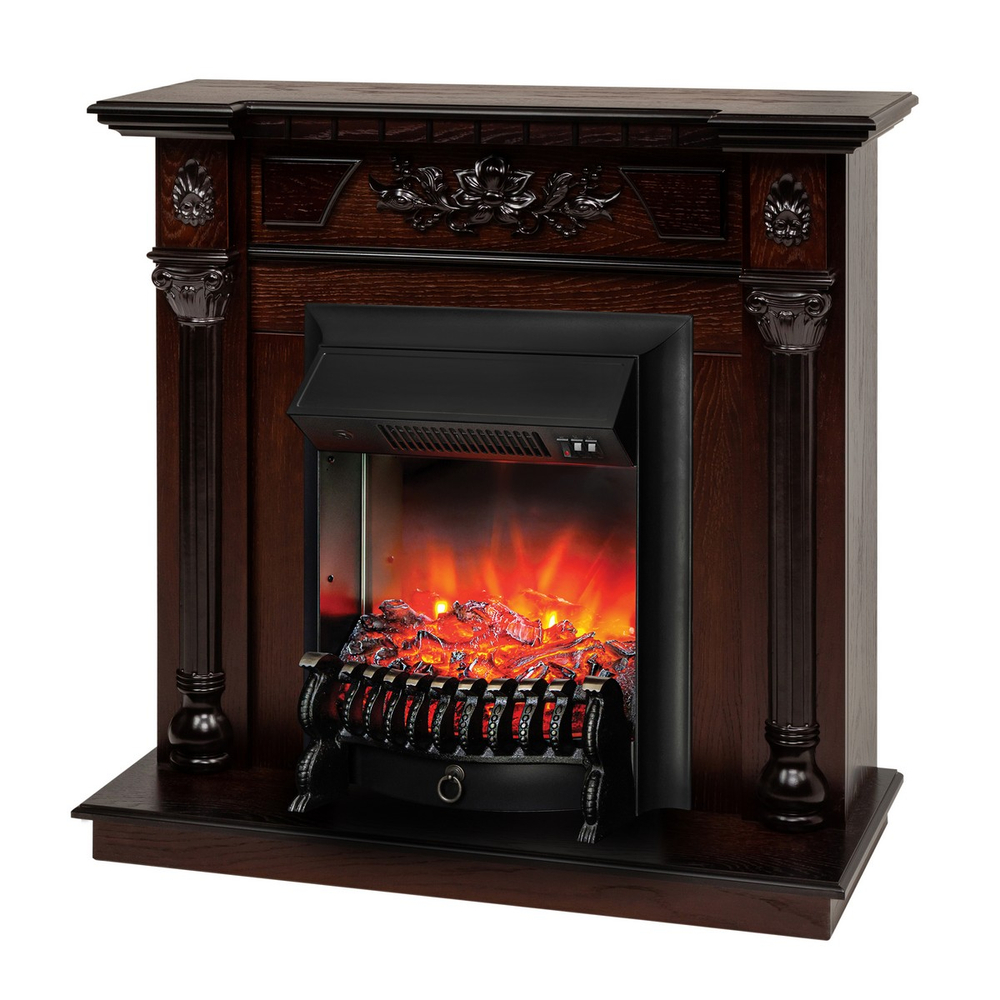 Электрокамин RealFlame Dacota AO античный дуб с очагом Fobos Lux Black