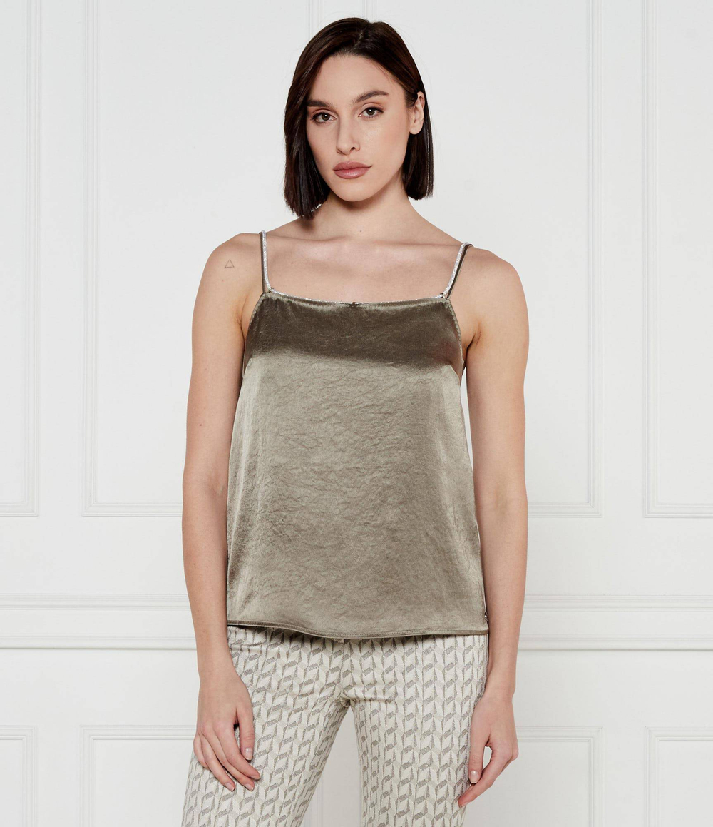 Сатиновый топ Marc Cain - хаки(YC 61.03 W46)