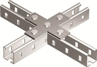 Пластина соединительная Х-обр., горячеоцинкованная
