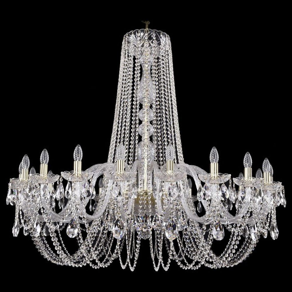 Подвесная люстра Bohemia Ivele Crystal 1402 1402/20/460/h-115/G