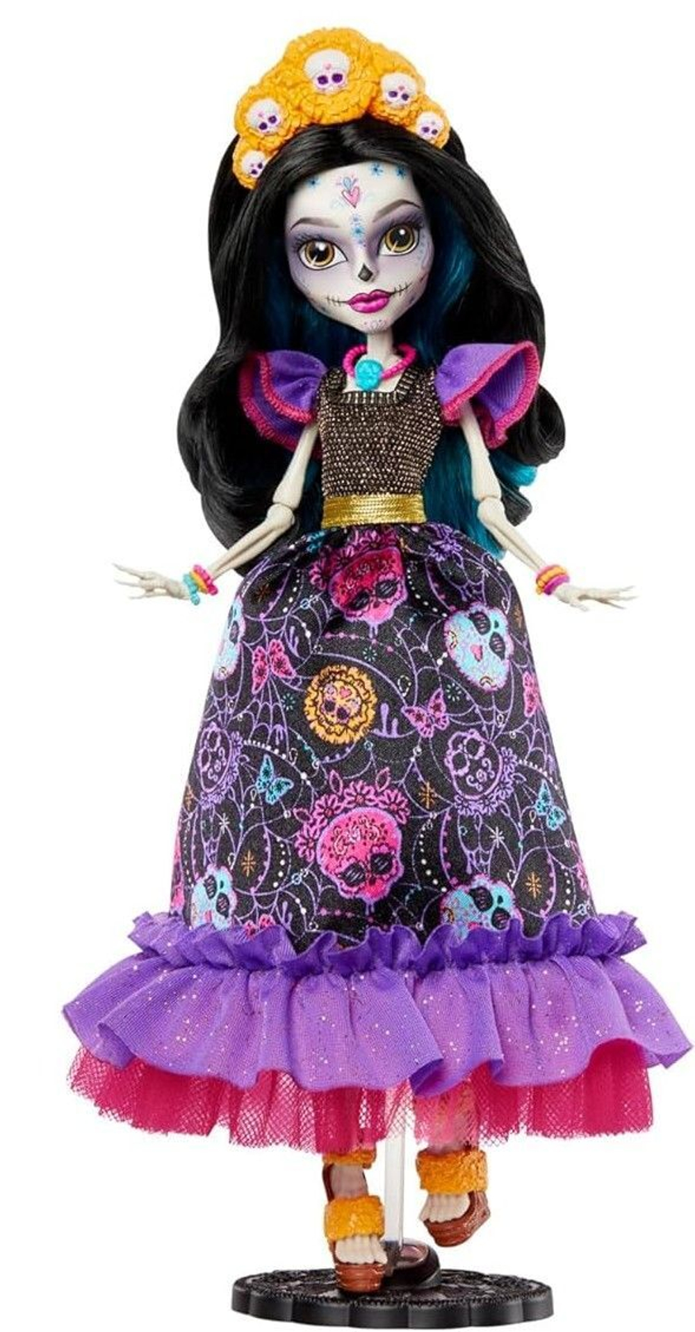 Кукла Mattel Monster High HOWLIDAY Da De Muertos - Скелита Калаверас - Кукла  Монстр Хай HNF96 купить в Москве | Доставка по России.