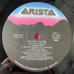 Винтажная виниловая пластинка LP The Alan Parsons Project Vulture Culture (Japan 1985) (Obi) Sooner Or Later