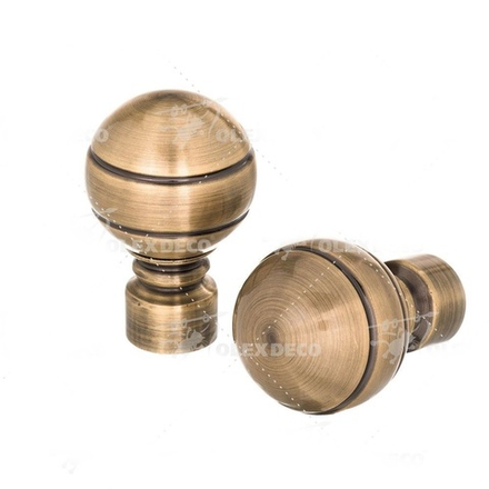 Наконечники "Паола" d19 мм, цвет антик