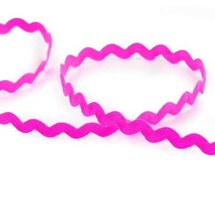 "Gamma" JZ-5 лента декоративная "ЗИГ-ЗАГ" 5 мм №080 т. розовый