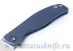 Нож Широгоров Флиппер 95 М390 синее анодированиефотография - 5