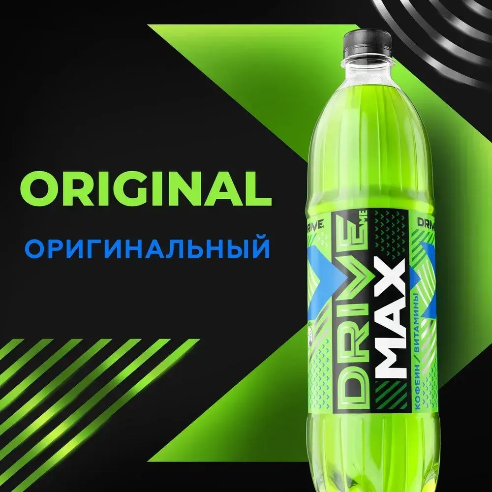 Энергетический напиток Drive Me Max Оригинальный, 1 л