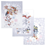 Набор кухонных полотенец, 3 шт , 45х60 см , рогожка