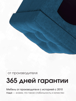 Пуфик Складной Для Животных Синий Велюр